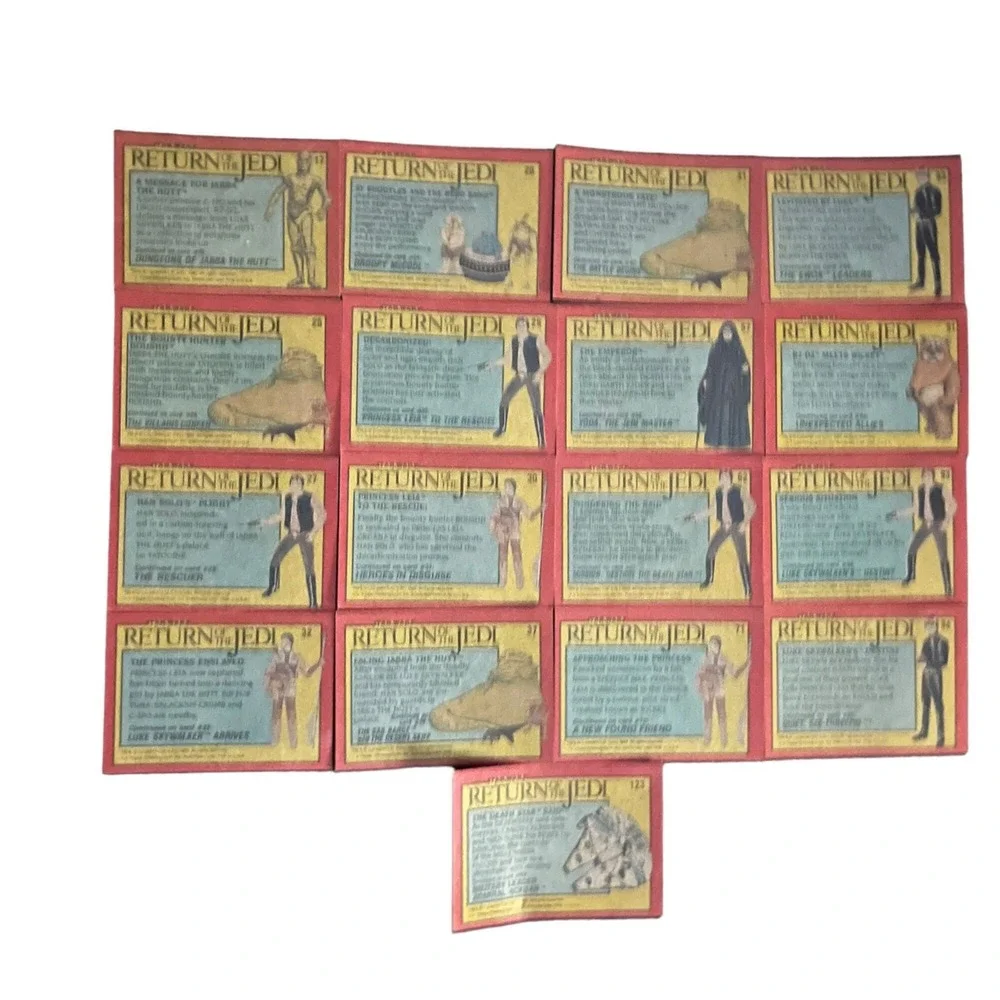 Vintage 1983 Star Wars Return Of The Jedi Trading Card Red Border Topps Lot 17 - Picture 4 of 4